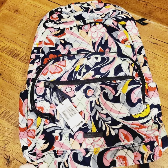 NWT Vera Bradley Mod Paisley Essential Backpack. Vera Bradley Mod Paisley Lighten Up Essential Expandable  main image 2